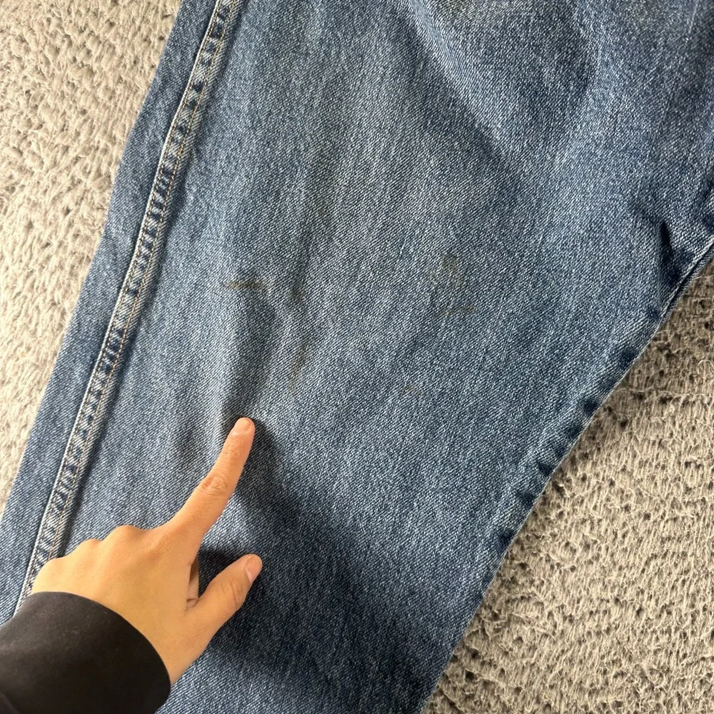 Wrangler Rugged Wear Jeans 36x30 Blue Cotton Denim Straight Leg Relaxed Workwear